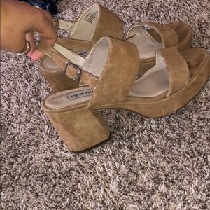 steve madden reba tan heels